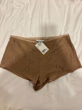 H&M Brown Embellished Women's Shorts